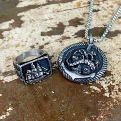 Collier Profondeur Marin En Acier -Mathieu Blan Chard Soldes mathieu blanchard collier collier profondeur marin en acier 30756254974119