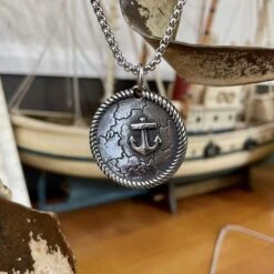 Collier Profondeur Marin En Acier -Mathieu Blan Chard Soldes mathieu blanchard collier collier profondeur marin en acier 30756255203495