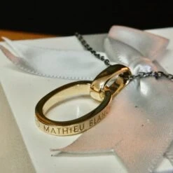 Collier Union En Argent Sterling Et Or 14K -Mathieu Blan Chard Soldes mathieu blanchard collier union en argent sterling et or 14k 39111883849976