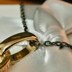 Collier Union En Argent Sterling Et Or 14K -Mathieu Blan Chard Soldes mathieu blanchard collier union en argent sterling et or 14k 39111883915512