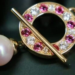 Bracelet De Perles D'eau Douce, Or 14K Serti De Tourmalines Et Diamants 2 Bracelet De Perles D'eau Douce, Or 14K Serti De Tourmalines Et Diamants -Mathieu Blan Chard Soldes mathieu blanchard colliers or 14k 7 pouces bracelet perles d eau douce en or jaune 14k serti de tourmalines et diamants 39105794441464