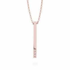 Collier Barre Pur En Acier 3 Collier Barre Pur En Acier -Mathieu Blan Chard Soldes mia bijoux pendants rose collier barre pur et cz en acier 28150140993703