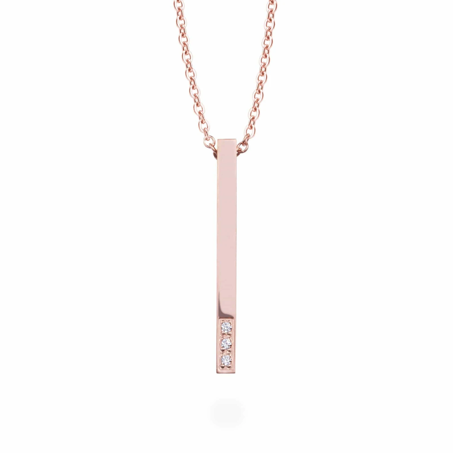 Collier Barre Pur en acier Collier Barre Pur En Acier -Mathieu Blan Chard Soldes mia bijoux pendants rose collier barre pur et cz en acier 28150140993703