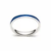 Bague Mince Manic Bleu Lapis En Argent Sterling