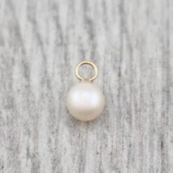 Pendentif Perle D'eau Douce Et Or 10K Ou Argent Sterling