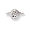 Platinum Diamond Ring With Cluster Design LR-6722
