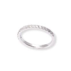 Platinum Half Eternity Diamond Ring LR-6701 -Mathieu Blan Chard Soldes platinum half eternity diamond ring 3