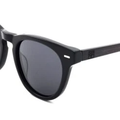 Lunette De Soleil Campfire Noire En Bois -Mathieu Blan Chard Soldes roadtripmadewood lunettes de soleil lunette de soleil campfire noire en bois 37002601365752