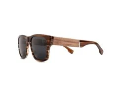 Lunette De Soleil Roadtrip XL Ambre En Bois