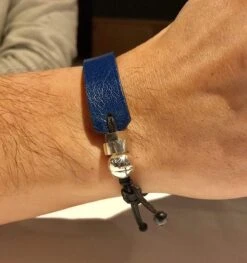 Bracelet De Cuir Véritable Et Argent Sterling 5 Bracelet De Cuir Véritable Et Argent Sterling -Mathieu Blan Chard Soldes romeo j bracelet de cuir veritable et argent 20990870421671