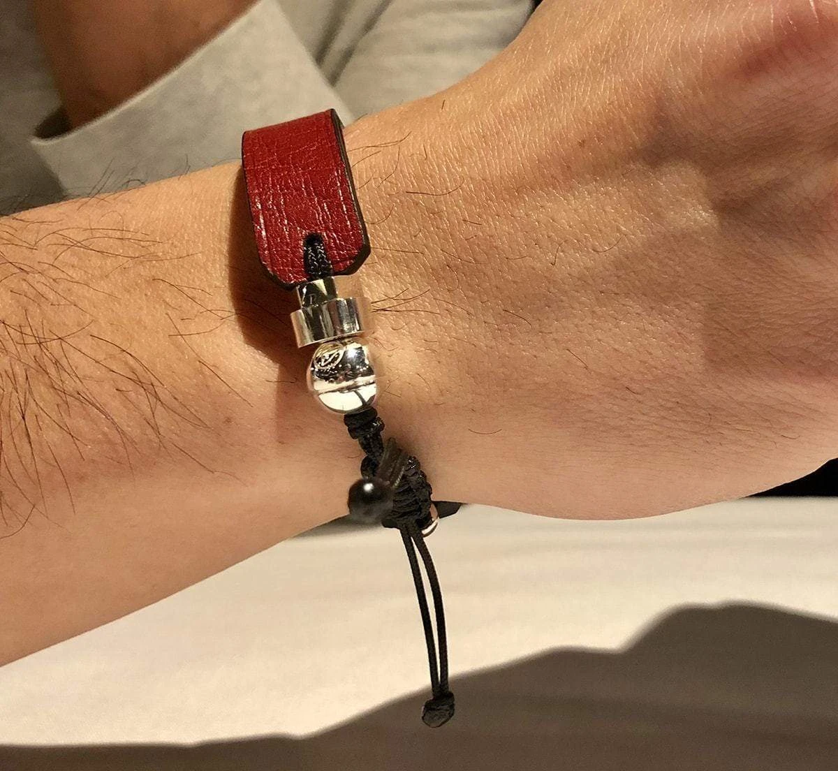 Bracelet de cuir véritable et argent sterling Bracelet De Cuir Véritable Et Argent Sterling -Mathieu Blan Chard Soldes romeo j bracelet de cuir veritable et argent 20990870552743