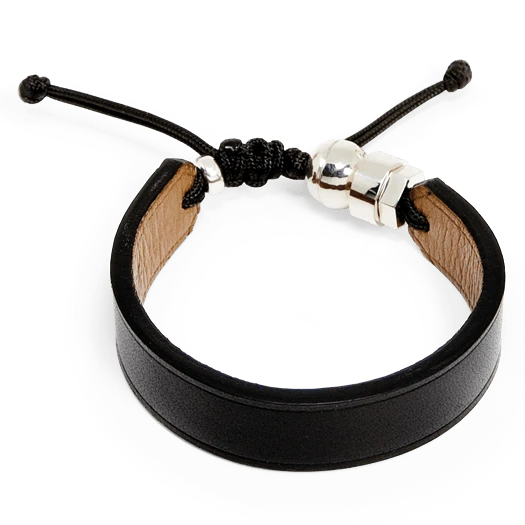 Bracelet de cuir véritable et argent sterling Bracelet De Cuir Véritable Et Argent Sterling -Mathieu Blan Chard Soldes romeo j bracelet de cuir veritable et argent 20990870585511