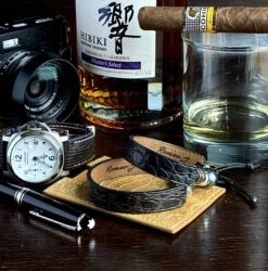 Bracelet En Cuir De Crocodile, Perle De Tahiti Et Argent Sterling -Mathieu Blan Chard Soldes romeo j bracelet en cuir de crocodile perle de tahiti et argent 20990813372583