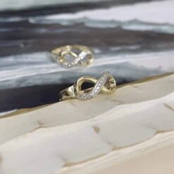 Bague Infini En Or 10K -Mathieu Blan Chard Soldes rpm bague infini cz en or jaune ou blanc 10k 28783317680295