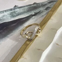 Bague Infini En Or 10K -Mathieu Blan Chard Soldes rpm bague infini cz en or jaune ou blanc 10k 28783317778599
