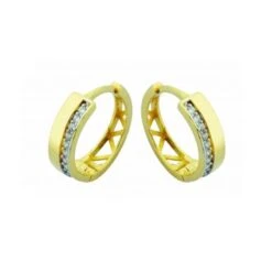 Boucles D'oreilles Huggies 13mm En Or Jaune Ou Blanc 10k