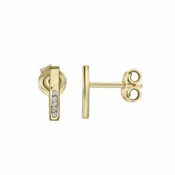 Boucles D'oreilles Barres En Or 10K -Mathieu Blan Chard Soldes rpm boucles d oreilles or 10k boucles d oreilles barres en or 10k 39147158470904