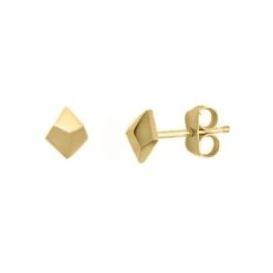 Boucles D'oreilles Pyramides En Or 10K