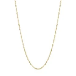 Chaine Singapour En Argent Sterling Ou Or 10K -Mathieu Blan Chard Soldes rpm colliers chaine singapour en or 10k 38937955631352