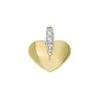 Pendentif Coeur En Or Jaune Ou Blanc 10K