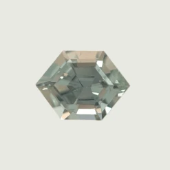 Saphir Naturel Dry Cottonwood Creek - Montana - Vert Taille Hexagone