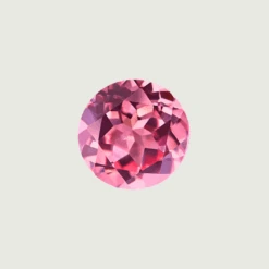 Saphir Naturel Rose Taille Brillant Rond 5 Mm