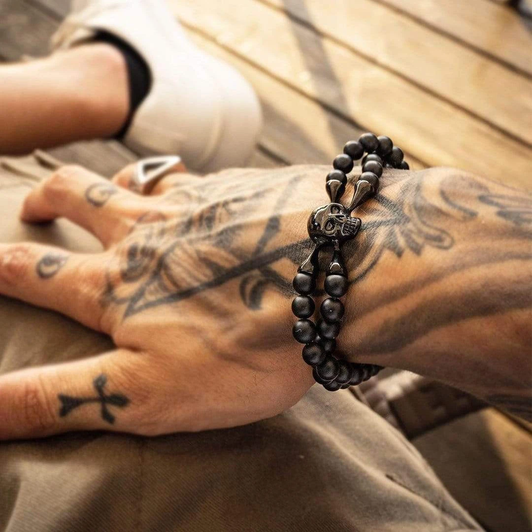 Bracelet SpiderHD en pierres et acier Bracelet SpiderHD En Pierres Et Acier -Mathieu Blan Chard Soldes skeletonhd bracelet spiderhd pierres et acier 28283672920231