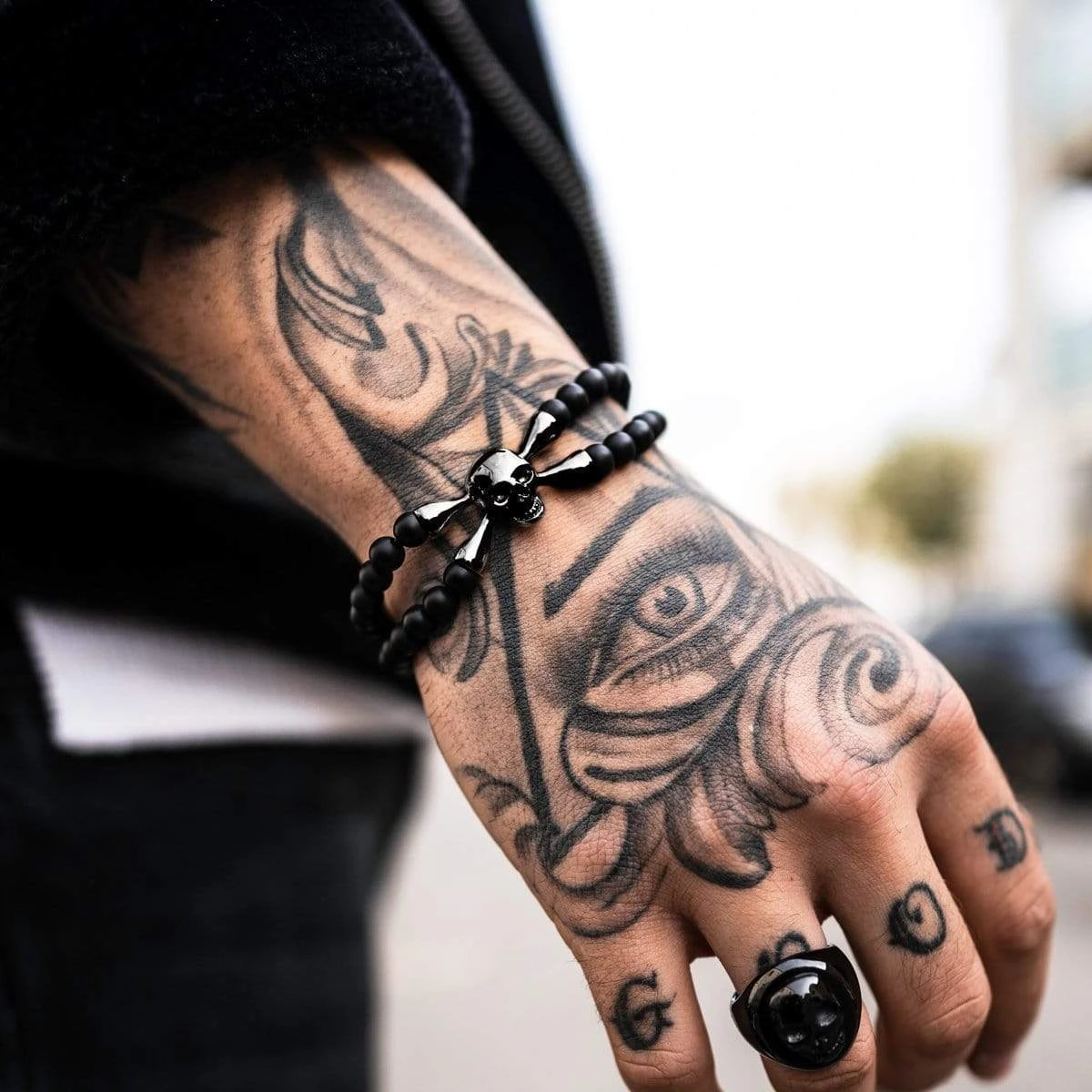 Bracelet SpiderHD en pierres et acier Bracelet SpiderHD En Pierres Et Acier -Mathieu Blan Chard Soldes skeletonhd bracelet spiderhd pierres et acier 36165011833080