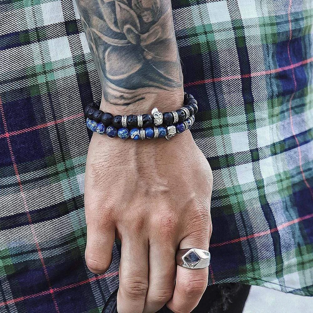 Duo de bracelets Silver Crown Duo De Bracelets Silver Crown -Mathieu Blan Chard Soldes skeletonhd duo de bracelets silver crown 36168930230520