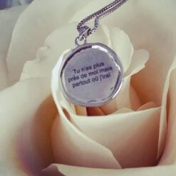 Collier Près De Moi / Veille Sur Nous En Argent Sterling -Mathieu Blan Chard Soldes symbollia collier pres de moi veille sur nous cz en argent 34430608736504