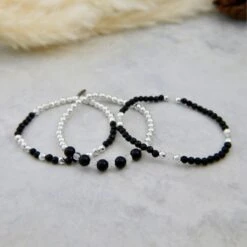 Trio De Bracelet Éclipse #2 -Mathieu Blan Chard Soldes trio de bracelet eclipse 2 mathieu blanchard ptrm12752s trio de bracelet eclipse 2 en onyx crystaux et hematite mathieu blanchard joaillerie 42066191679736