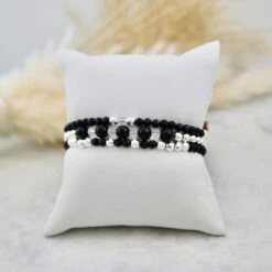 Trio De Bracelet Éclipse #2 -Mathieu Blan Chard Soldes trio de bracelet eclipse 2 mathieu blanchard ptrm12752s trio de bracelet eclipse 2 en onyx crystaux et hematite mathieu blanchard joaillerie 42066191712504