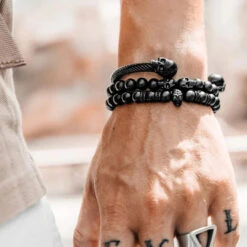 Trio De Bracelets Storm -Mathieu Blan Chard Soldes trio de bracelets storm skeletonhd trio de bracelets storm pour homme mathieu blanchard mathieu blanchard joaillerie 1170887018