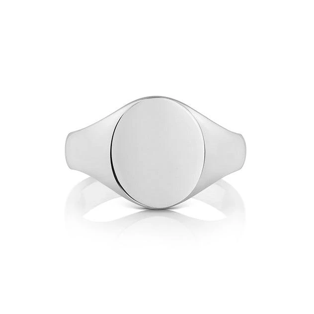 Britannia Silver Oval Signet Ring - Hallmarked Classic Design | Size P & R Britannia Silver Oval Signet Ring - Hallmarked Classic Design | Size P & R -Mathieu Blan Chard Soldes ts104h b
